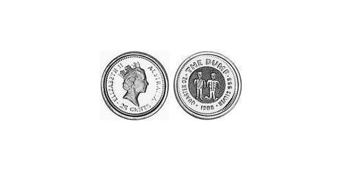 25 Цент Австралия (1939 - ) Серебро Елизавета II (1926-2022)