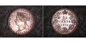 25 Цент Канада Серебро Виктория (1819 - 1901)