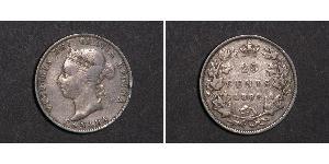 25 Цент Канада Серебро Виктория (1819 - 1901)