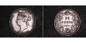 25 Цент Канада Срібло Вікторія (1819 - 1901)