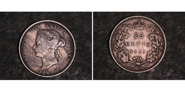 25 Цент Канада Срібло Вікторія (1819 - 1901)