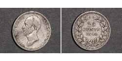 25 Цент Королівство Нідерланди (1815 - ) Срібло William II of the Netherlands (1792 - 1849)