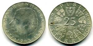 25 Шиллинг Австрийская Республика(1955 - ) Серебро 