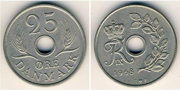 25 Эре Дания Никель/Медь 