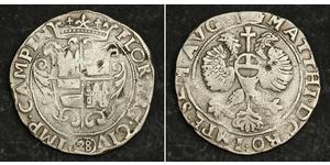 28 Stuiver Pays-Bas Argent Matthias, Holy Roman Emperor (1557 - 1619)