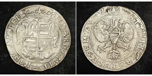 28 Stuiver Paesi Bassi Argento Matthias, Holy Roman Emperor (1557 - 1619)