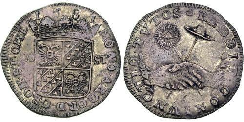 28 Stuiver Republik der Sieben Vereinigten Provinzen (1581 - 1795) Silber 