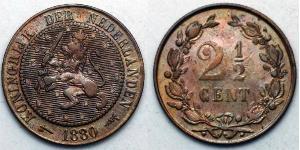2 1/2 Cent Kingdom of the Netherlands (1815 - ) Bronze 