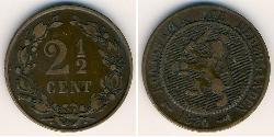 2 1/2 Cent Regno dei Paesi Bassi (1815 - ) Bronzo 