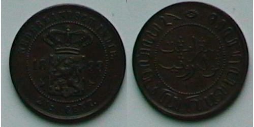 2 1/2 Cent Indes orientales néerlandaises (1800 - 1942) Cuivre 
