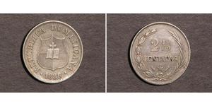 2 1/2 Centavo République dominicaine Argent 