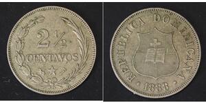 2 1/2 Centavo République dominicaine Argent 