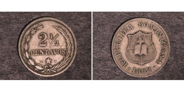 2 1/2 Centavo République dominicaine Argent 
