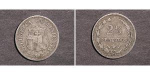 2 1/2 Centavo Repubblica Dominicana Argento 