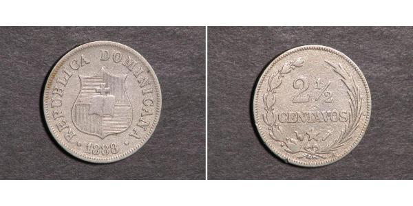 2 1/2 Centavo Repubblica Dominicana Argento 