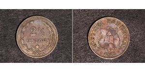 2 1/2 Centavo República Dominicana Plata 