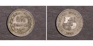 2 1/2 Centavo República Dominicana Plata 