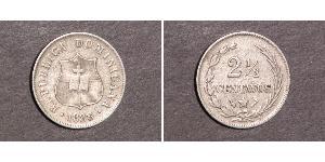 2 1/2 Centavo República Dominicana Plata 