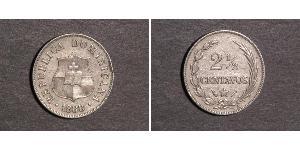 2 1/2 Centavo República Dominicana Plata 