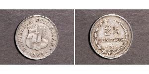 2 1/2 Centavo Dominikanische Republik Silber 