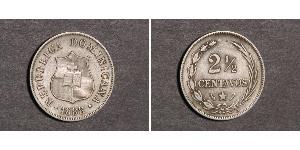 2 1/2 Centavo Dominikanische Republik Silber 