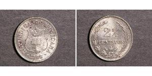 2 1/2 Centavo Dominican Republic Silver 