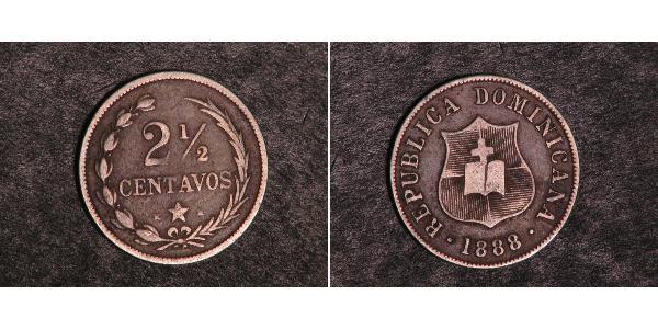 2 1/2 Centavo 多明尼加 銀 