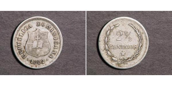 2 1/2 Centavo 多明尼加 銀 