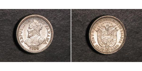 2 1/2 Centesimo Panama Argent 
