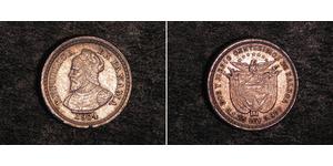 2 1/2 Centesimo Panama Silber 