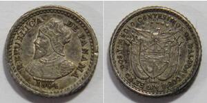 2 1/2 Centesimo Panama Silber 
