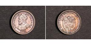 2 1/2 Centesimo Panama Silber 