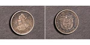2 1/2 Centesimo Panama Silber 
