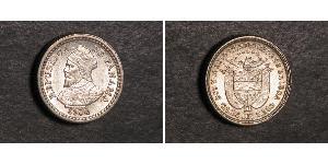 2 1/2 Centesimo Republic of Panama Silver 