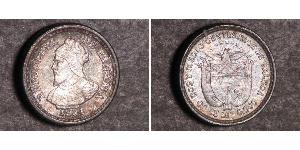 2 1/2 Centesimo Republic of Panama Silver 