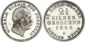 2 1/2 Grosh Regno di Prussia (1701-1918) Argento Wilhelm I, German Emperor (1797-1888)
