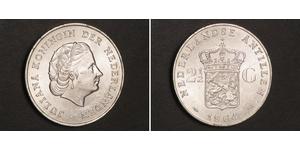 2 1/2 Gulden Antilles néerlandaises (1954 – 2010) Argent Juliana of the Netherlands (1909 – 2004)