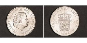 2 1/2 Gulden Antilles néerlandaises (1954 – 2010) Argent Juliana of the Netherlands (1909 – 2004)