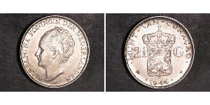 2 1/2 Gulden Royaume des Pays-Bas (1815 - ) Argent Wilhelmine (reine des Pays-Bas)(1880 - 1962)