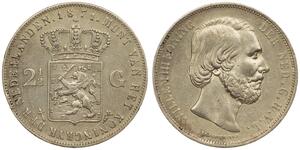 2 1/2 Gulden Royaume des Pays-Bas (1815 - ) Argent Guillaume III (roi des Pays-Bas)