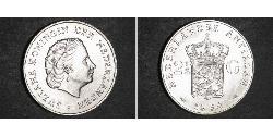 2 1/2 Gulden Antille Olandesi (1954 – 2010) Argento Juliana of the Netherlands (1909 – 2004)