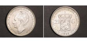 2 1/2 Gulden Königreich der Niederlande (1815 - ) Silber Wilhelmina (Niederlande)(1880 - 1962)