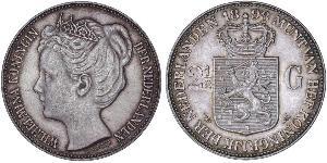 2 1/2 Gulden Königreich der Niederlande (1815 - ) Silber Wilhelmina (Niederlande)(1880 - 1962)