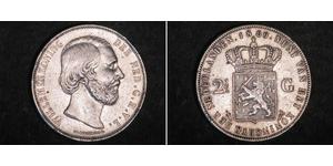 2 1/2 Gulden Königreich der Niederlande (1815 - ) Silber Wilhelm III. (Niederlande)