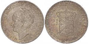 2 1/2 Gulden Königreich der Niederlande (1815 - ) Silber Wilhelmina (Niederlande)(1880 - 1962)