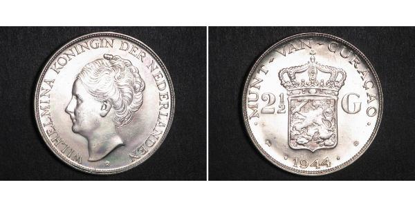 2 1/2 Gulden Königreich der Niederlande (1815 - ) Silber Wilhelmina (Niederlande)(1880 - 1962)