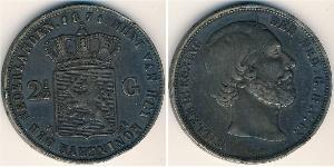 2 1/2 Gulden Kingdom of the Netherlands (1815 - ) Silver William III of the Netherlands