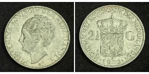 2 1/2 Gulden Kingdom of the Netherlands (1815 - ) Silver Wilhelmina of the Netherlands (1880 - 1962)