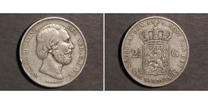 2 1/2 Gulden Kingdom of the Netherlands (1815 - ) Silver William III of the Netherlands