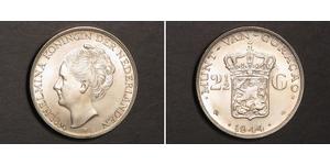 2 1/2 Gulden Kingdom of the Netherlands (1815 - ) Silver Wilhelmina of the Netherlands (1880 - 1962)